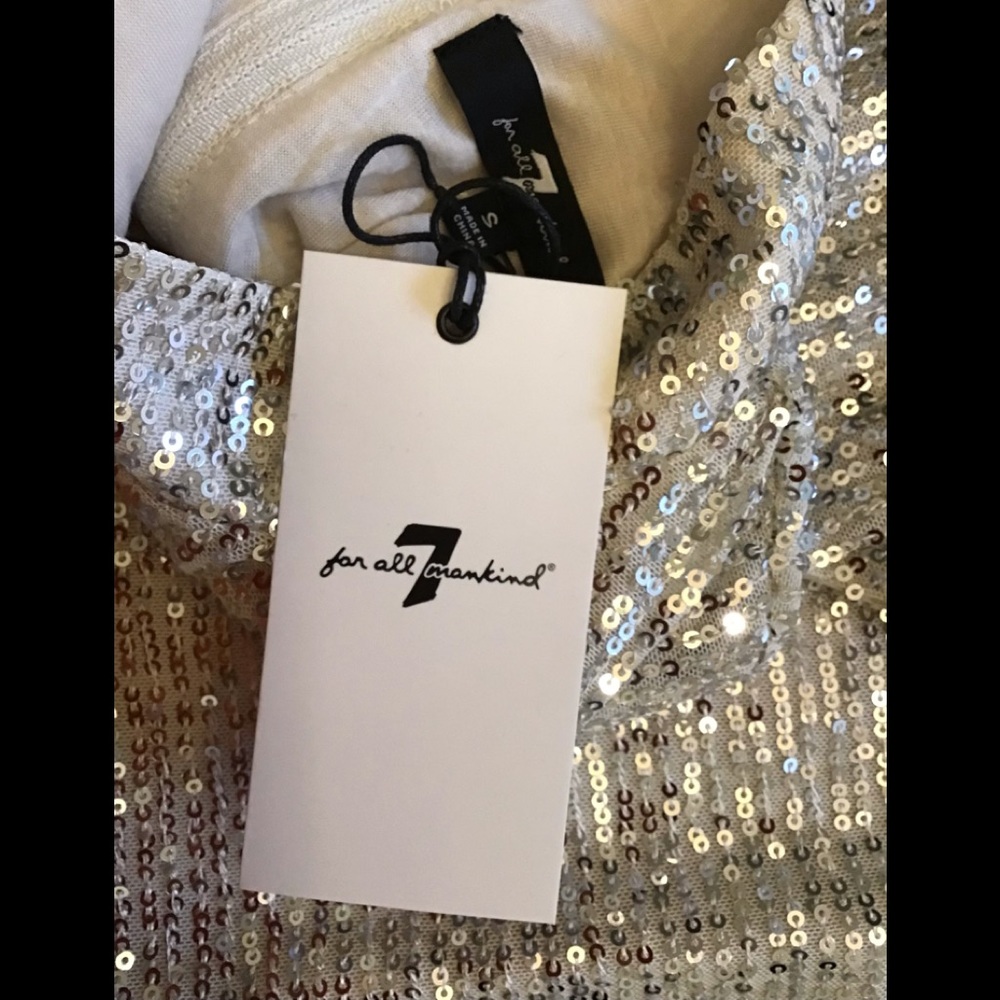 7 For All Mankind Sequins Bodysuit - Picture 8 of 8